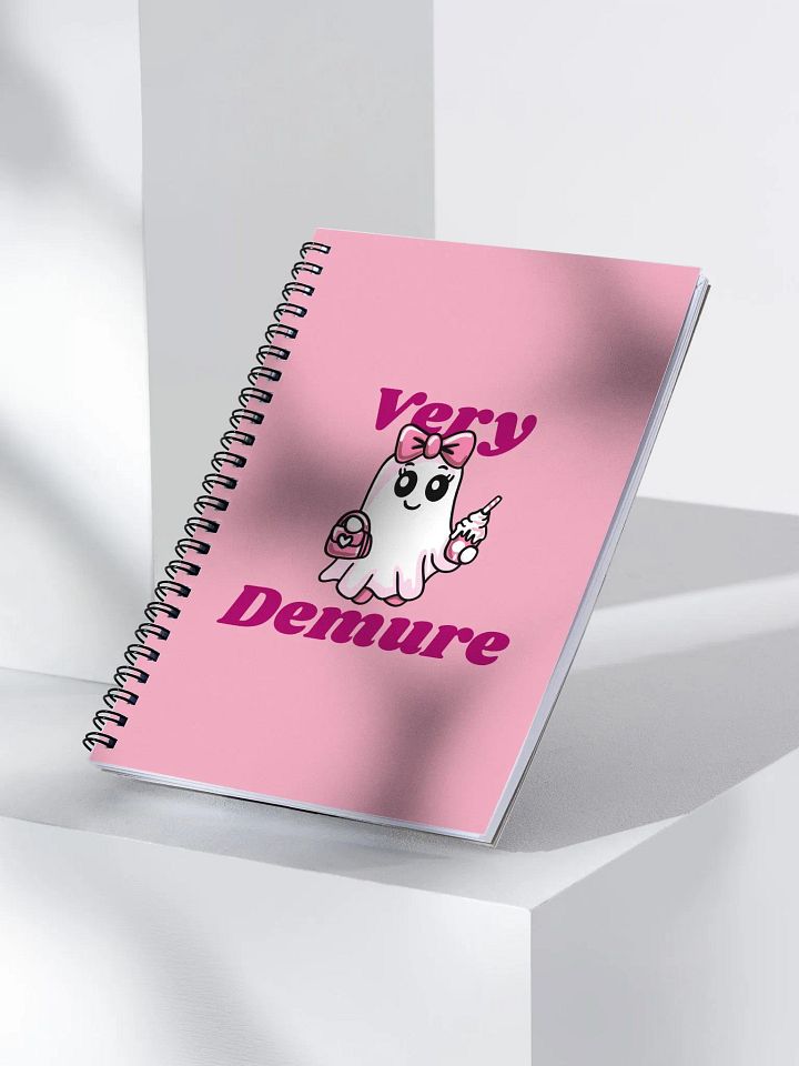 Very Demure Cute Ghost Dotted Spiral Notebook product image (2)
