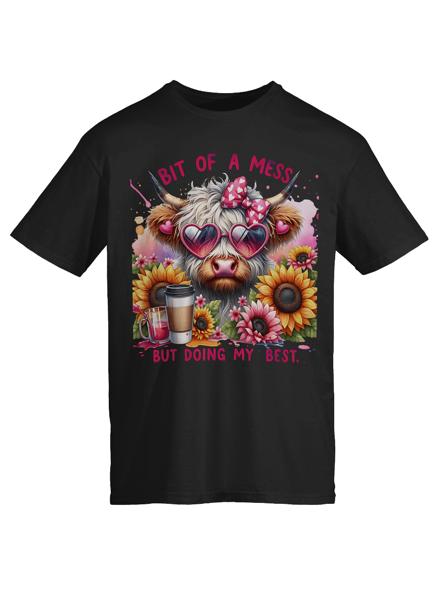 The "Messy & Motivated" Cow Shirt product image (32)