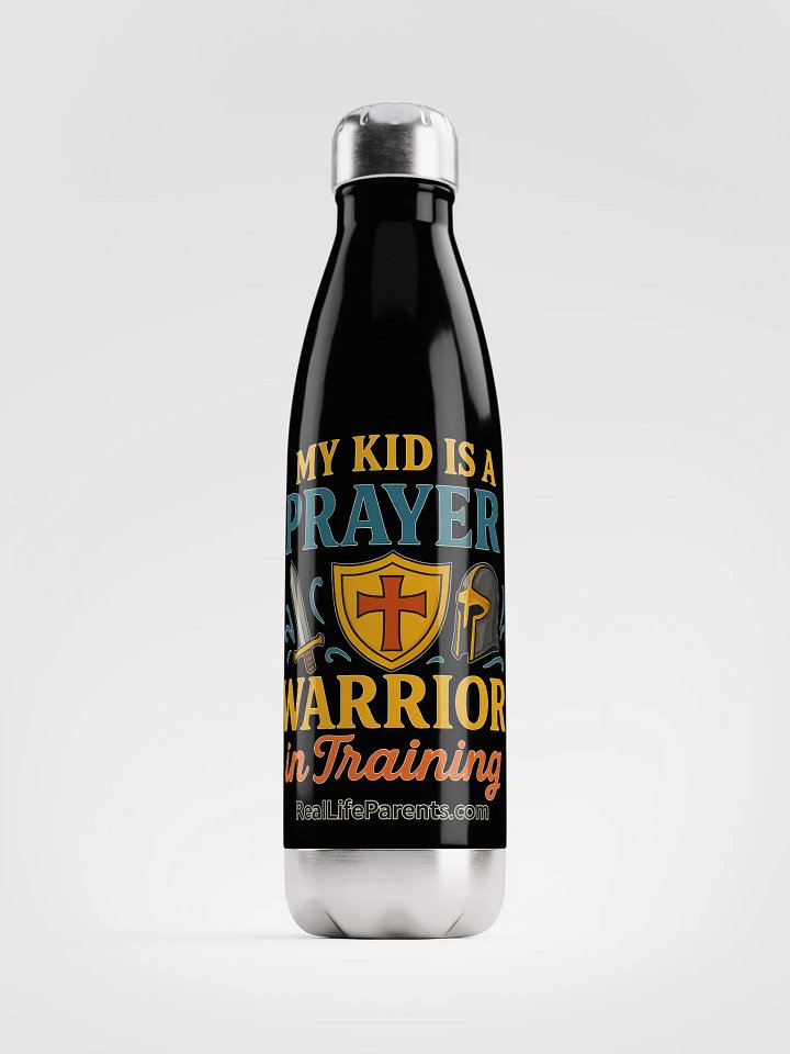 "My kid is a prayer warrior in training" - Water Bottle product image (1)