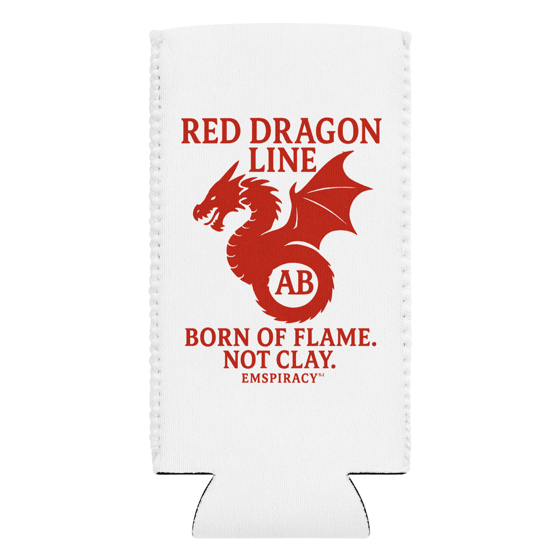 🔥 Red Dragon Can Cooler – "Made of Flame, Not Clay" 🔥 product image (10)