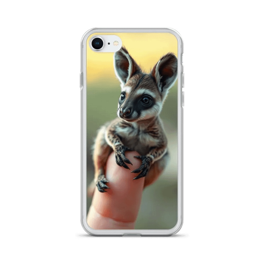 Tiny Kangaroo on a Finger iPhone® Clear Case product image (24)