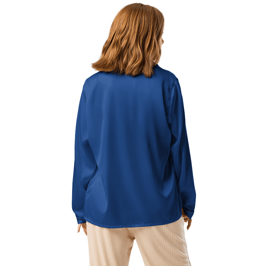 Midnight Veil Designs All-Over Print Women's Long Sleeve Pyjama Top - Blue product image (2)
