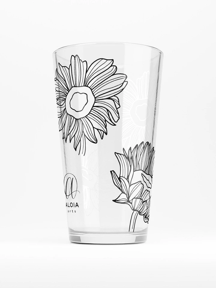 Doodle Flowers Glass product image (1)