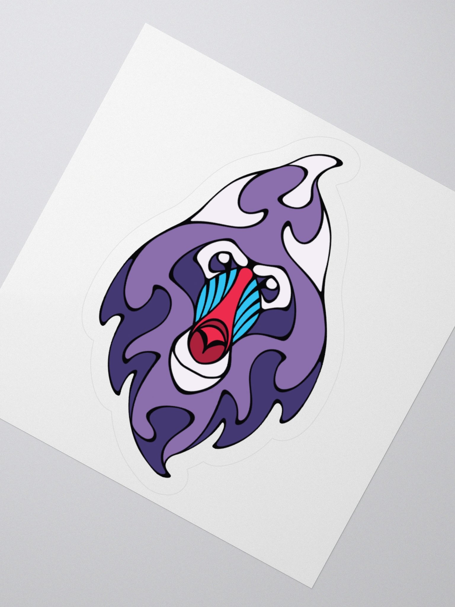 Royal Mandrill - Small/Medium Kiss Cut Sticker product image (2)