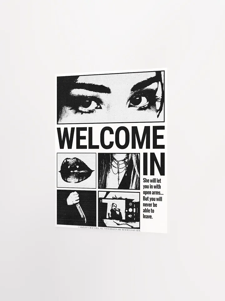 WELCOME IN (White Poster) - CROFTOBER 2024 product image (2)