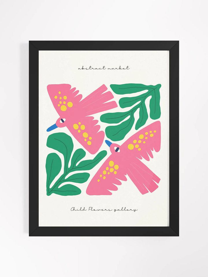 Pink Birds - Framed Poster product image (1)