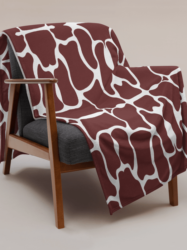 Brown Brick Mosaic Throw Blanket product image (9)