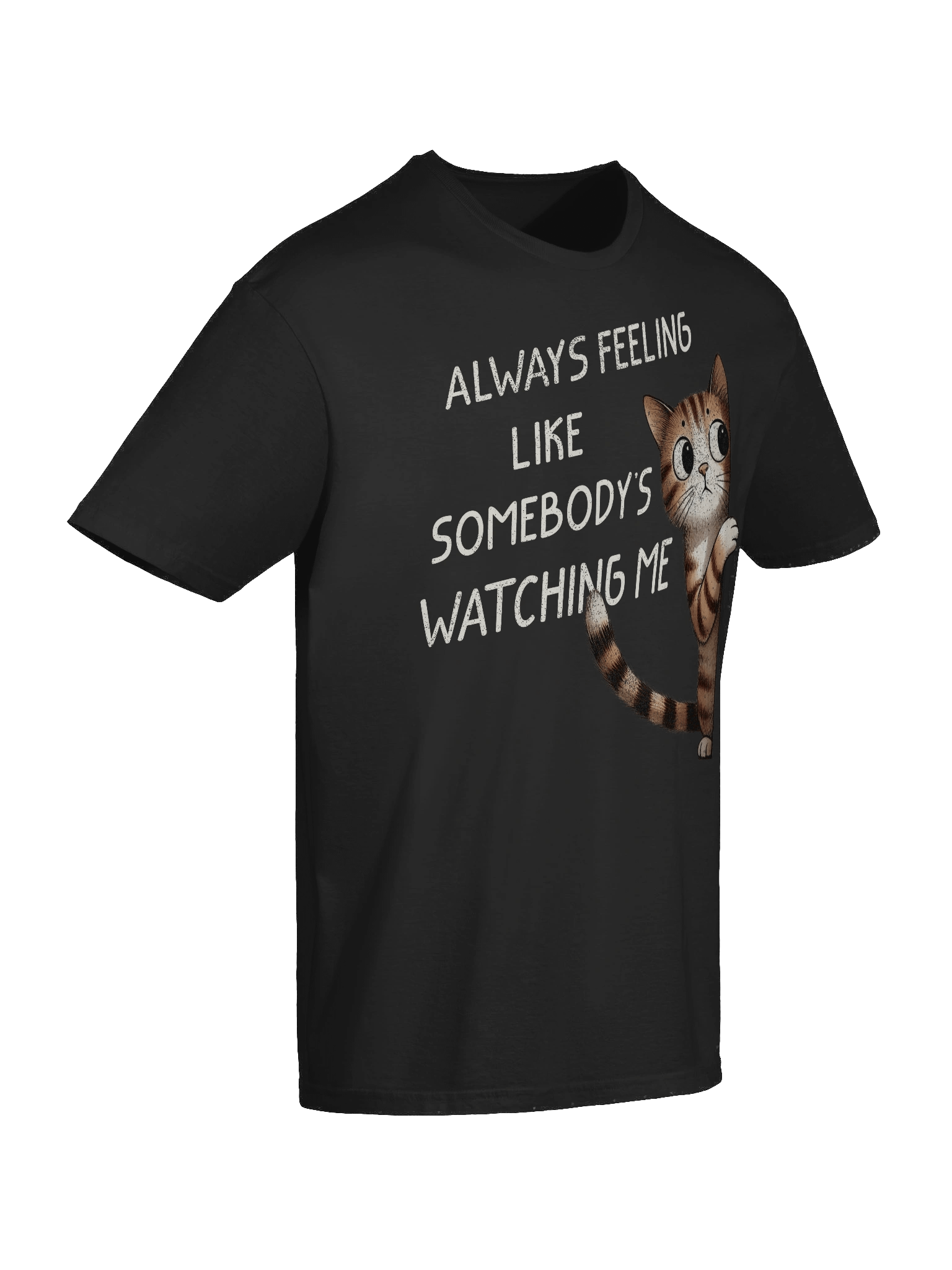 Curious Cat Corner Peek T-Shirt product image (55)