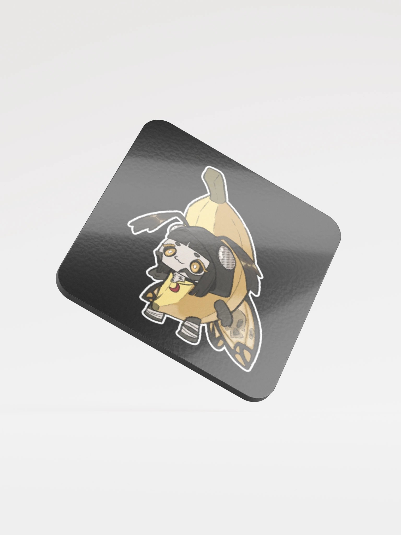Banana-Muuki Glossy Coaster product image (1)