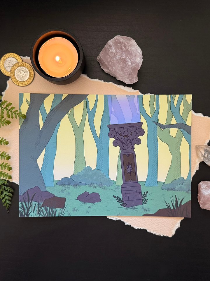 Stone Pillar - Stone Guardians Series 5x7" Art Print product image (1)