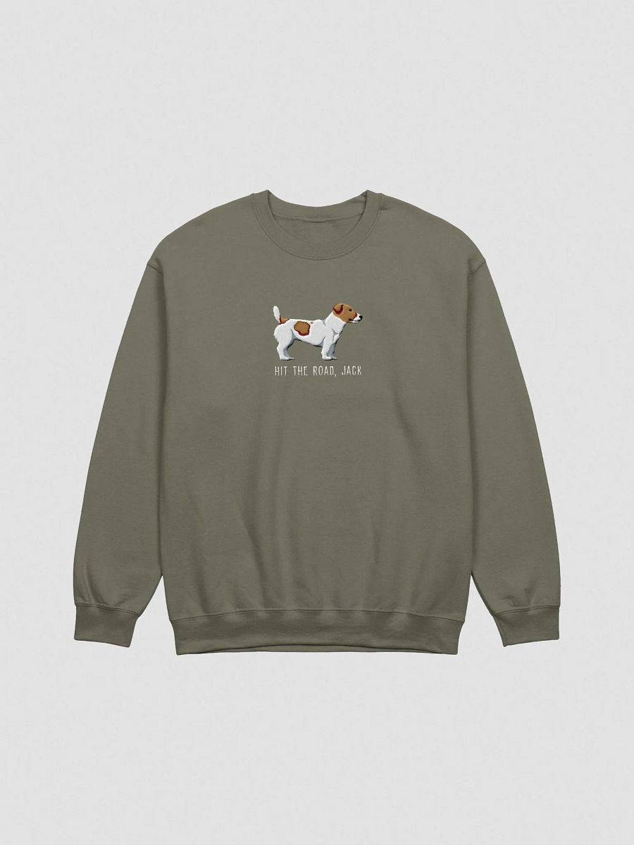 Hit the Road, Jack Sweatshirt (Embroidered) of a Jack Russell Terrier product image (4)