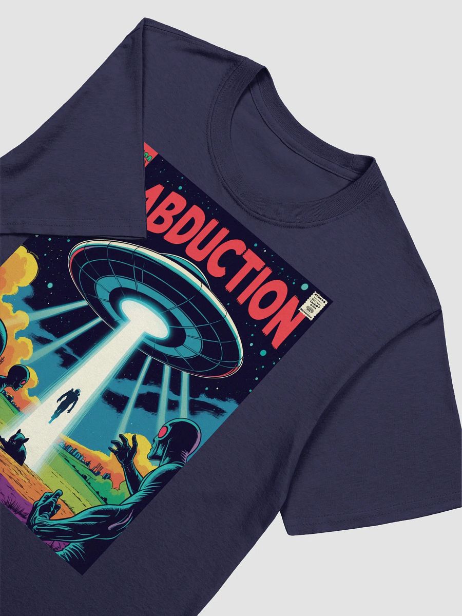 1970s Sci-Fi Comic T-Shirt – Retro Alien Abduction Art product image (45)