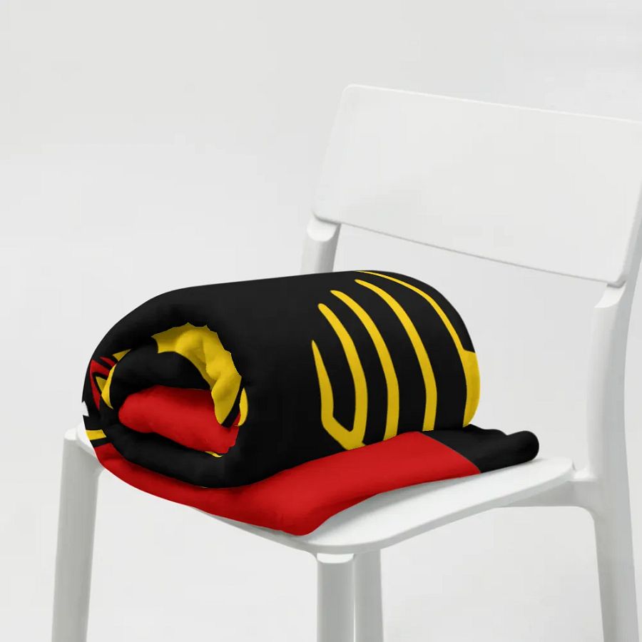 "Germany" Eagle Emblem German Flag Throw Blanket product image (9)