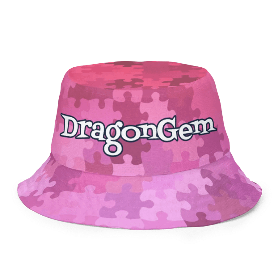 How Puzzling Pink Reversible Bucket Hat product image (5)