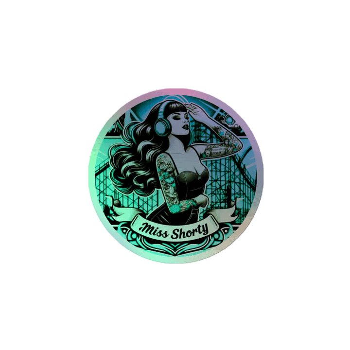 Miss Shorty Original Holographic Logo Sticker Set product image (2)