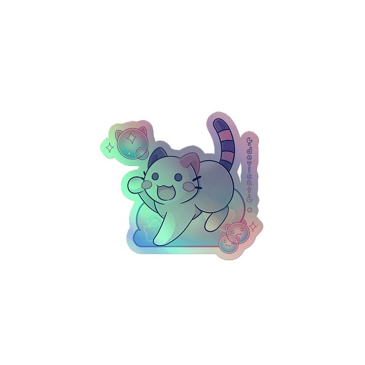Holo Sticker • CandiCat Bubbles • 2025 product image (1)