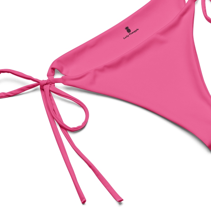 Flamingo Pink Solid Color String Bikini Bottom product image (1)