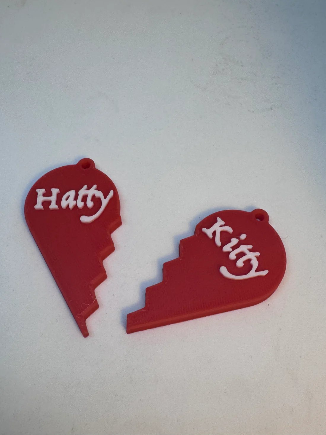 3D printed heart necklace, customisable product image (3)