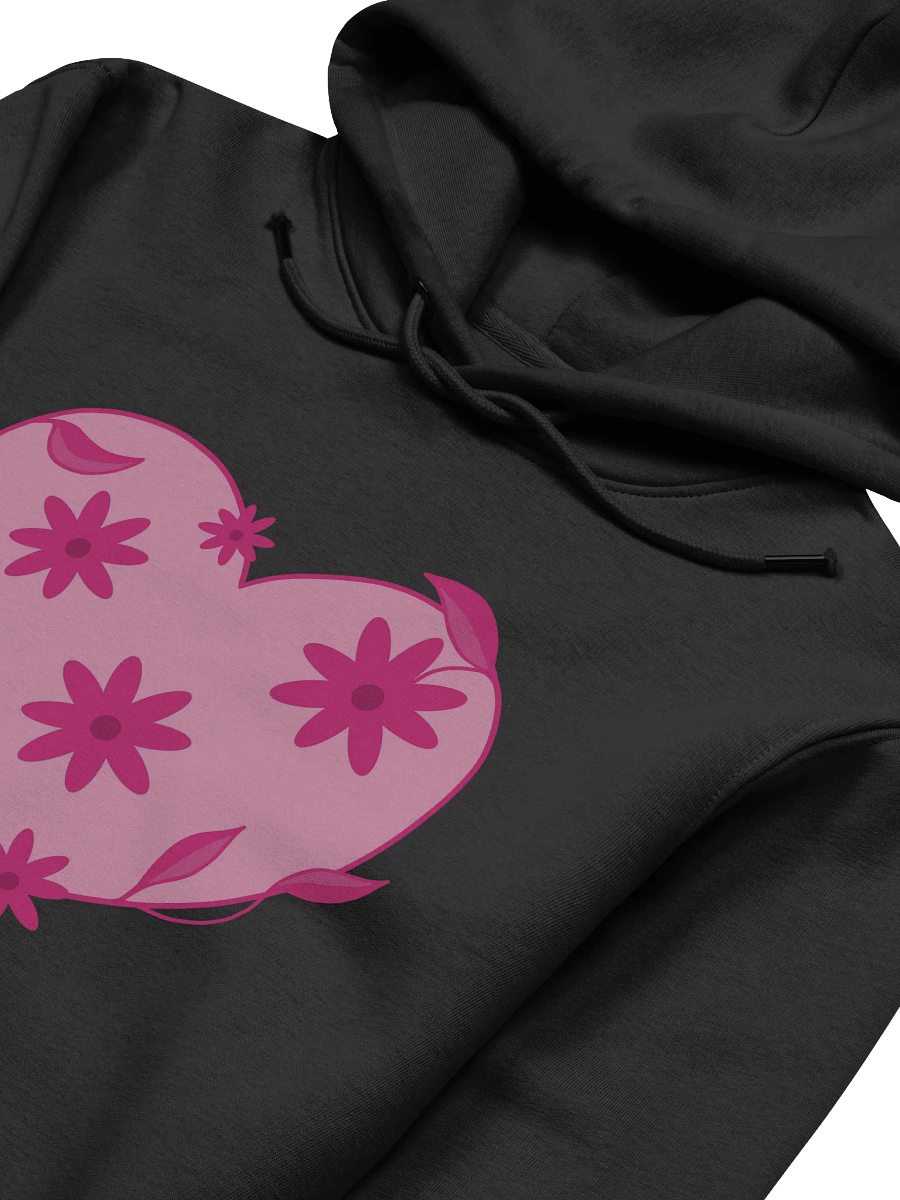 Pink Floral Heart Eco Hoodie product image (4)