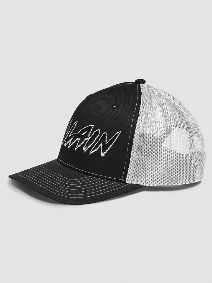V1LLAIN TRUCKER CAP (White Outline) product image (2)