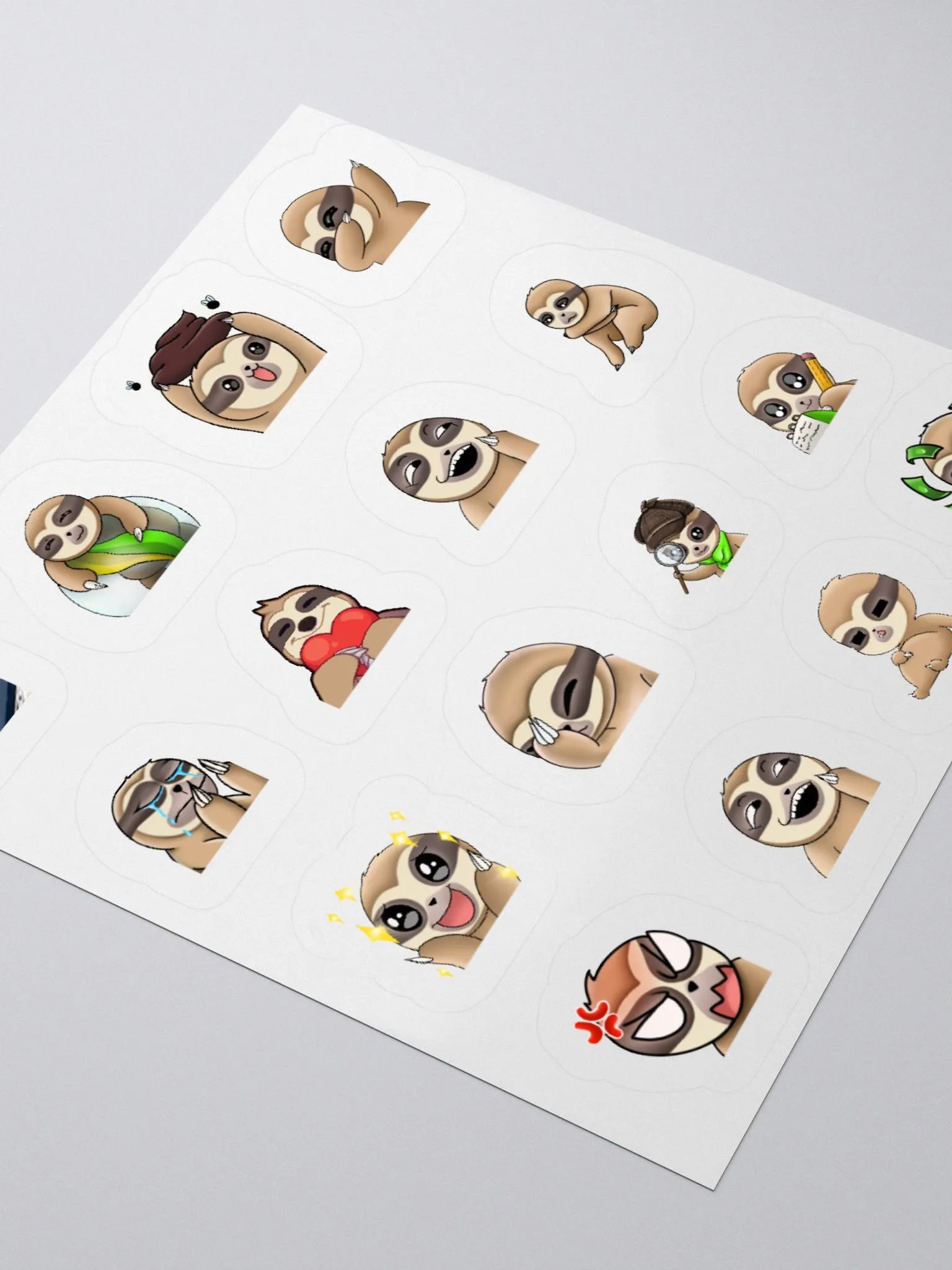 RTR Sloth Sticker Sheet product image (5)