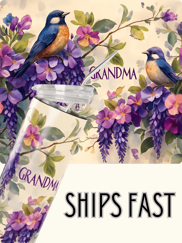 Grandma's Garden Stainless Steel Tumbler product image (6)