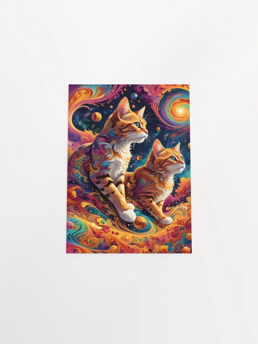 Space Cats Swirl Adventure Poster product image (10)