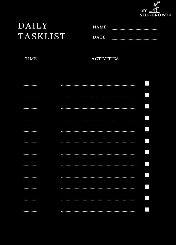 Fillable Dailytask List Planner product image (1)