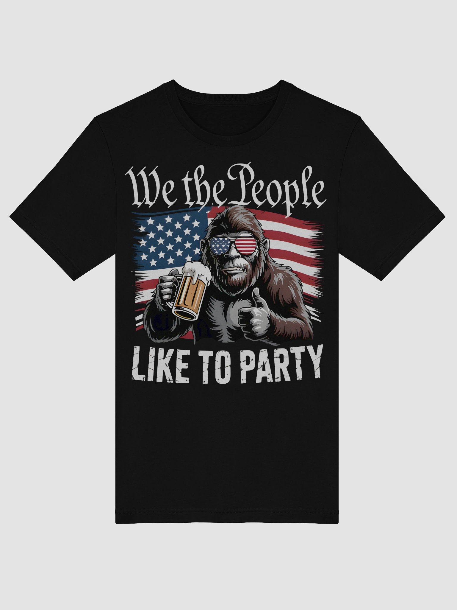 Patriotic Party Bigfoot T-Shirt product image (13)