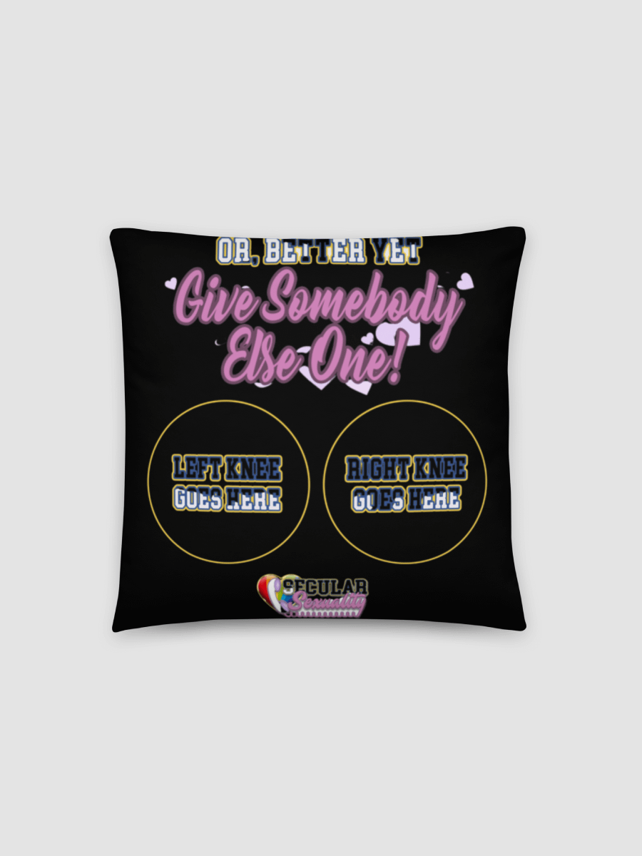 Secular Sexuality Orgasm Pillow - Black product image (2)