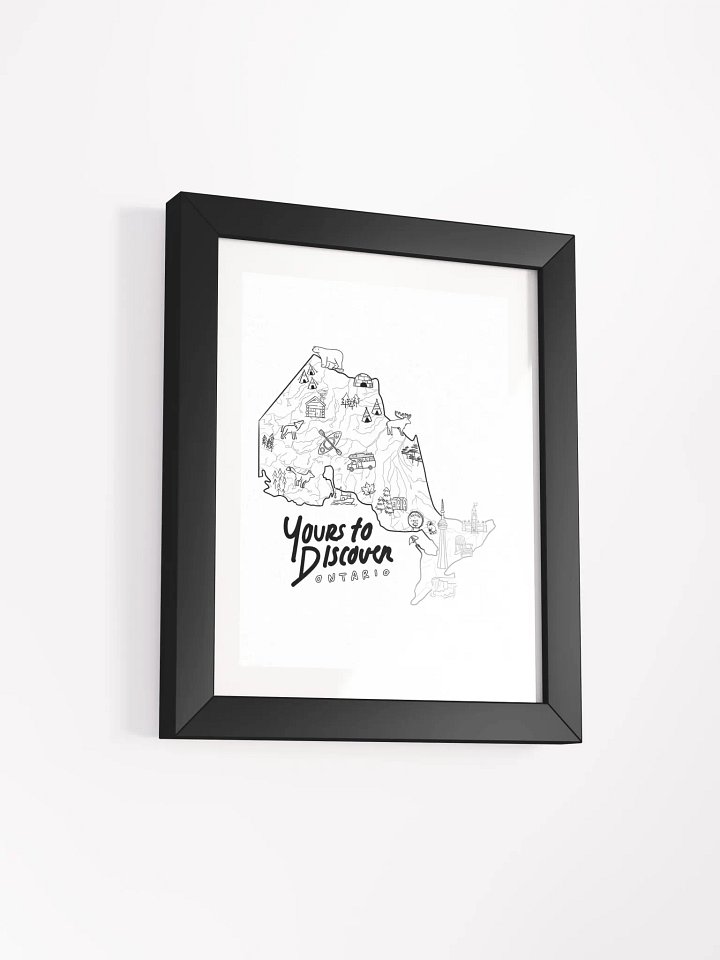 Ontario Symbols Map - Framed Poster product image (5)