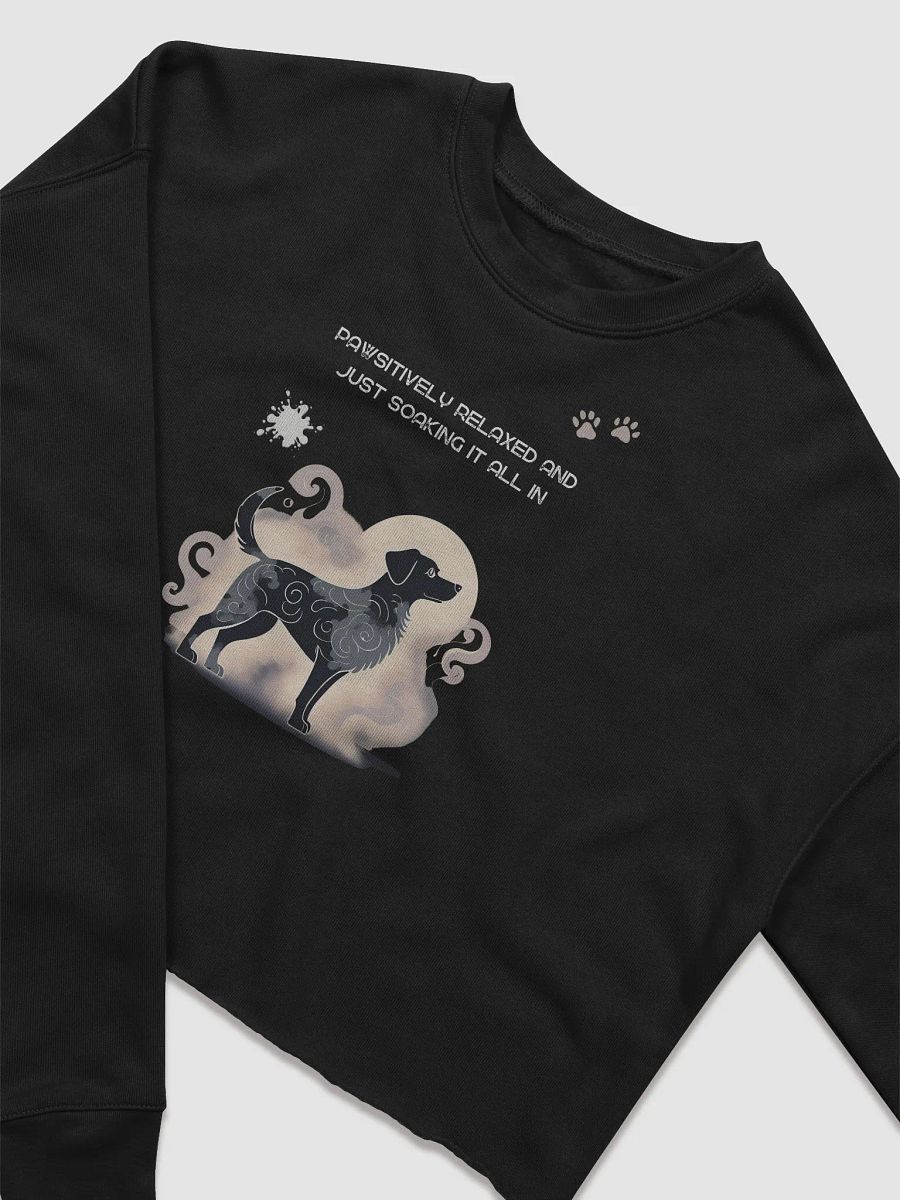 Swirling Canine Dreams Crop Sweatshirt product image (3)