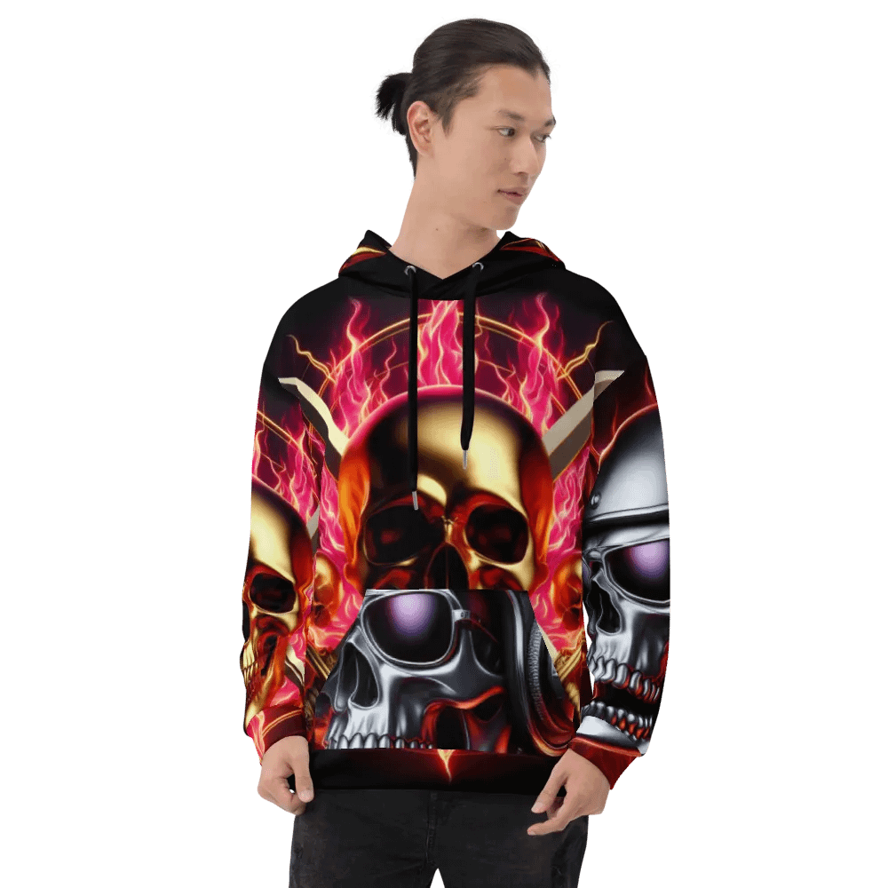 Reign of Fire - Unisex Skull Hoodie #39 product image (8)