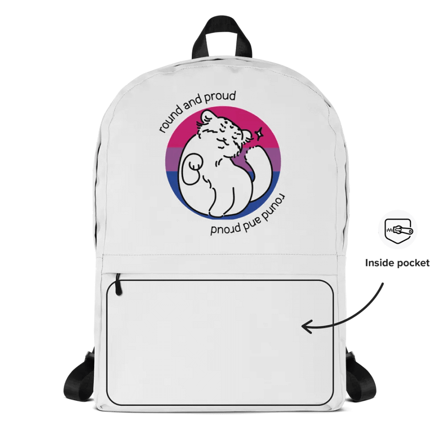 Round and Proud Manul Bisexual Version - Backpack product image (2)
