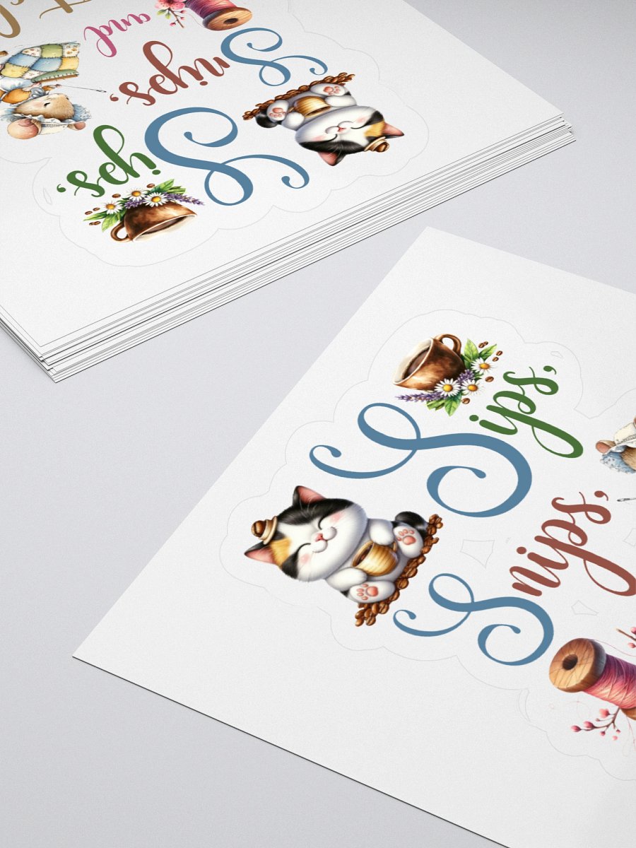 Whimsical Sips, Snips and Stitches Stickers product image (10)