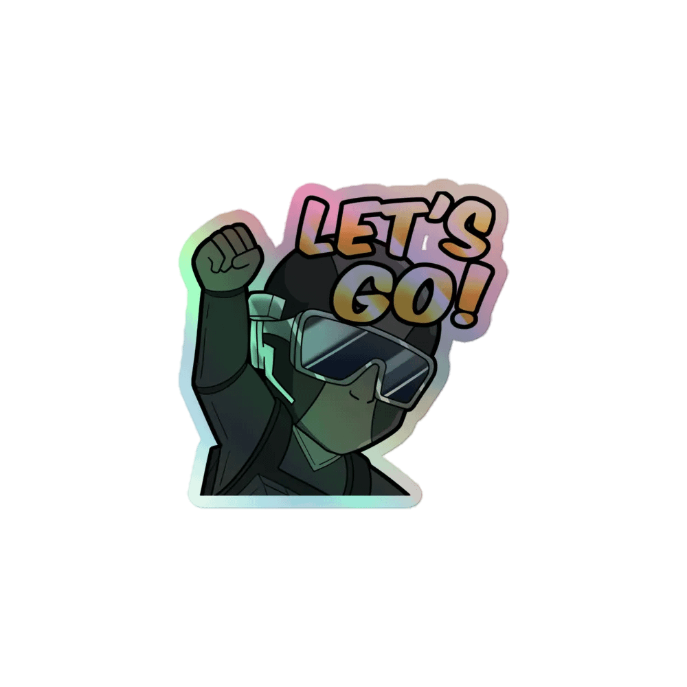 Energetic Let's Go! Holographic Sticker Sheet product image (1)