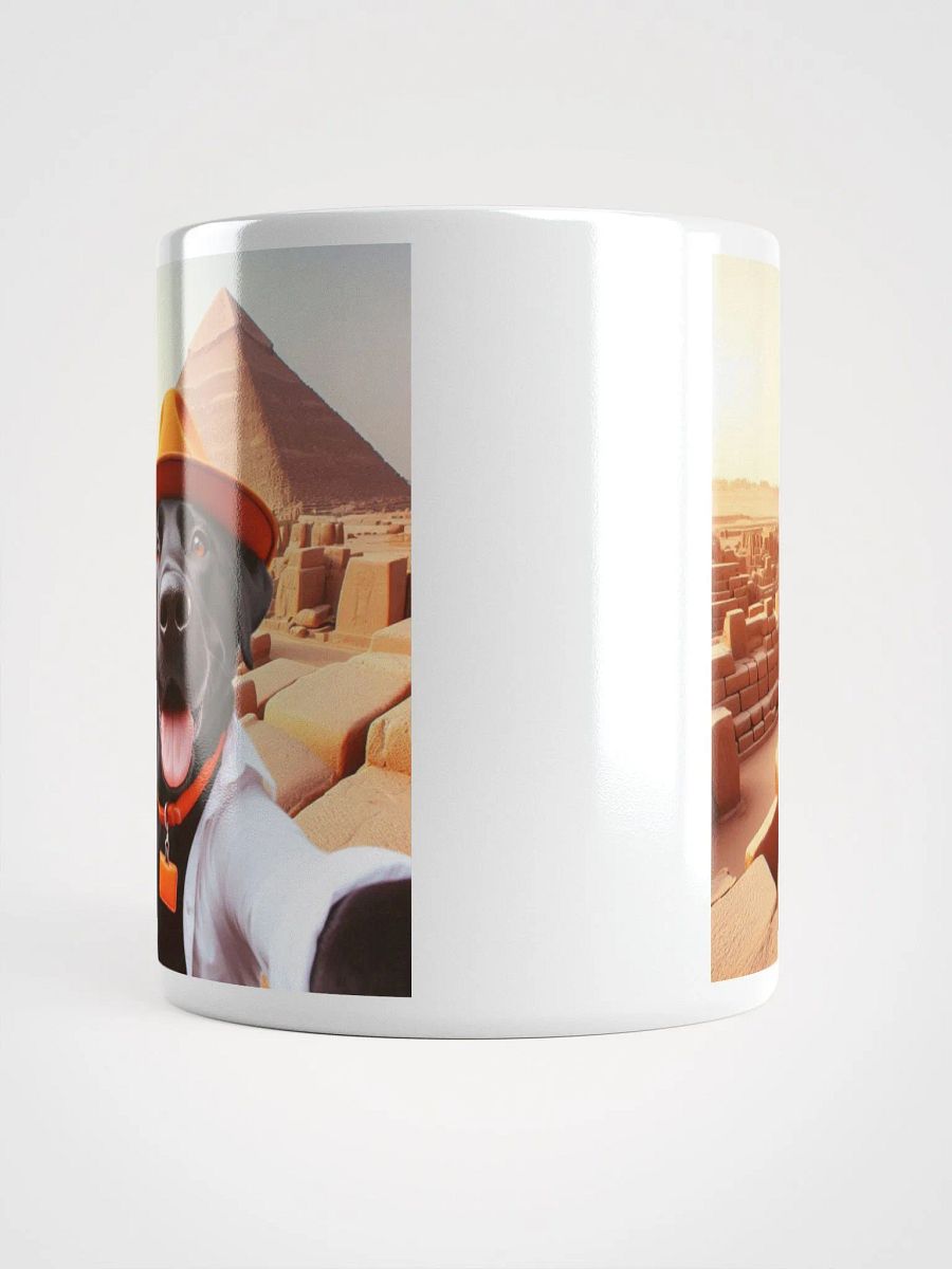 Pyramid Black Labrador Selfie #Humorous Mug - White product image (5)