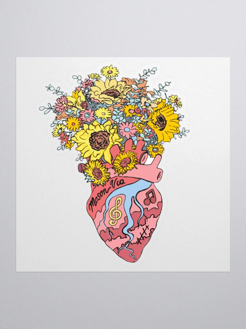 Flower Heart sticker