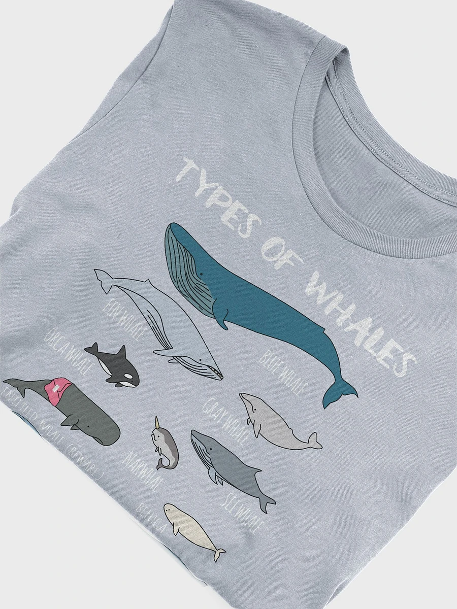 Types of Whales - Light Blue T-Shirt product image (5)