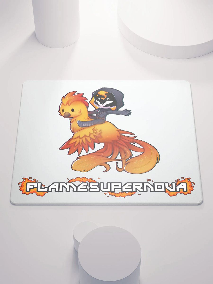 Phoenix Chibi Gaming Mousepad (White) product image (1)
