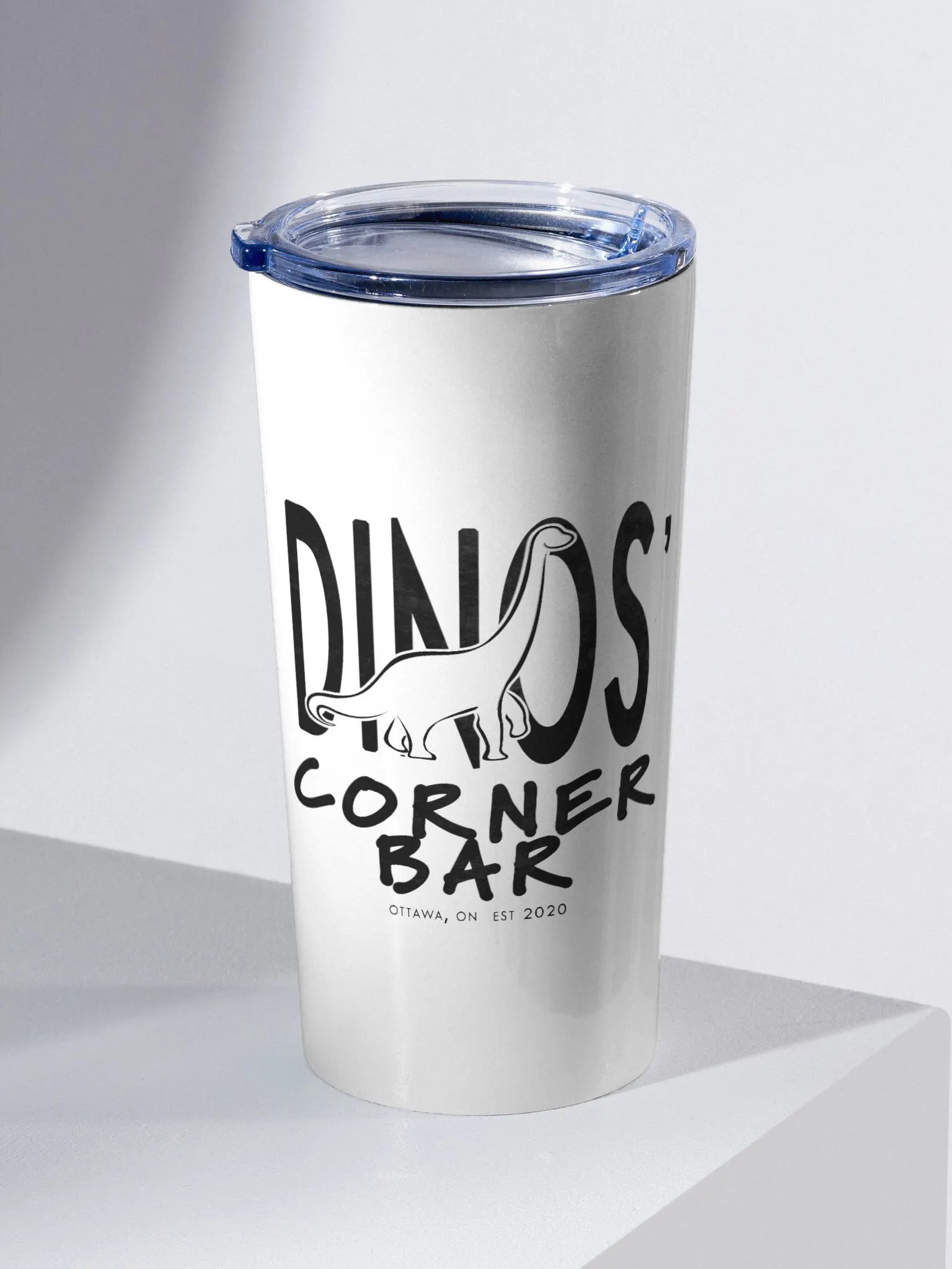 Dinos' Corner Bar Steel Tumbler [Dark] product image (1)
