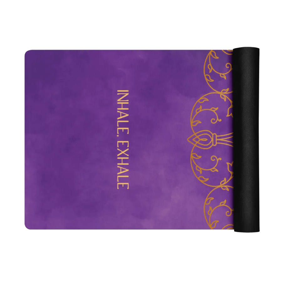Inhale Exhale Violet Mandala Yoga Mat product image (1)