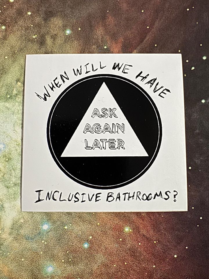 Inclusive Bathrooms 8 Ball Sticker (Old Design) product image (1)