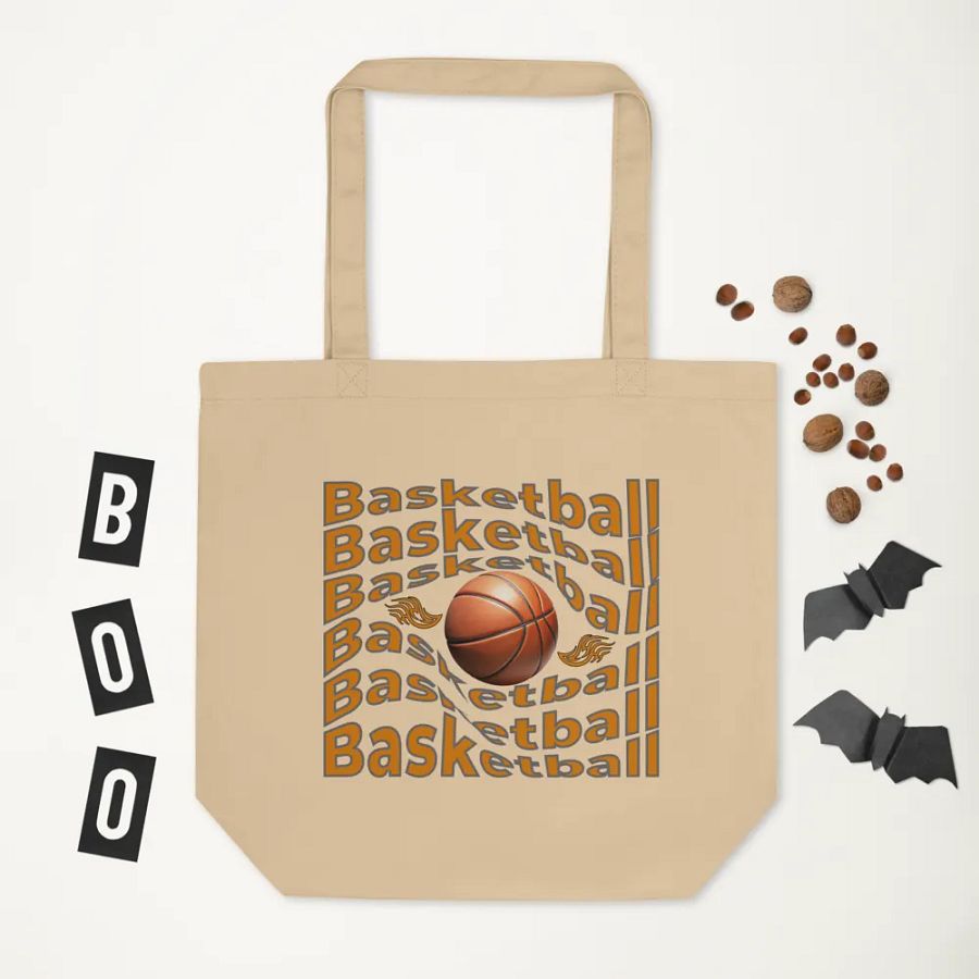 Swirl Basketball Tote Bag product image (6)