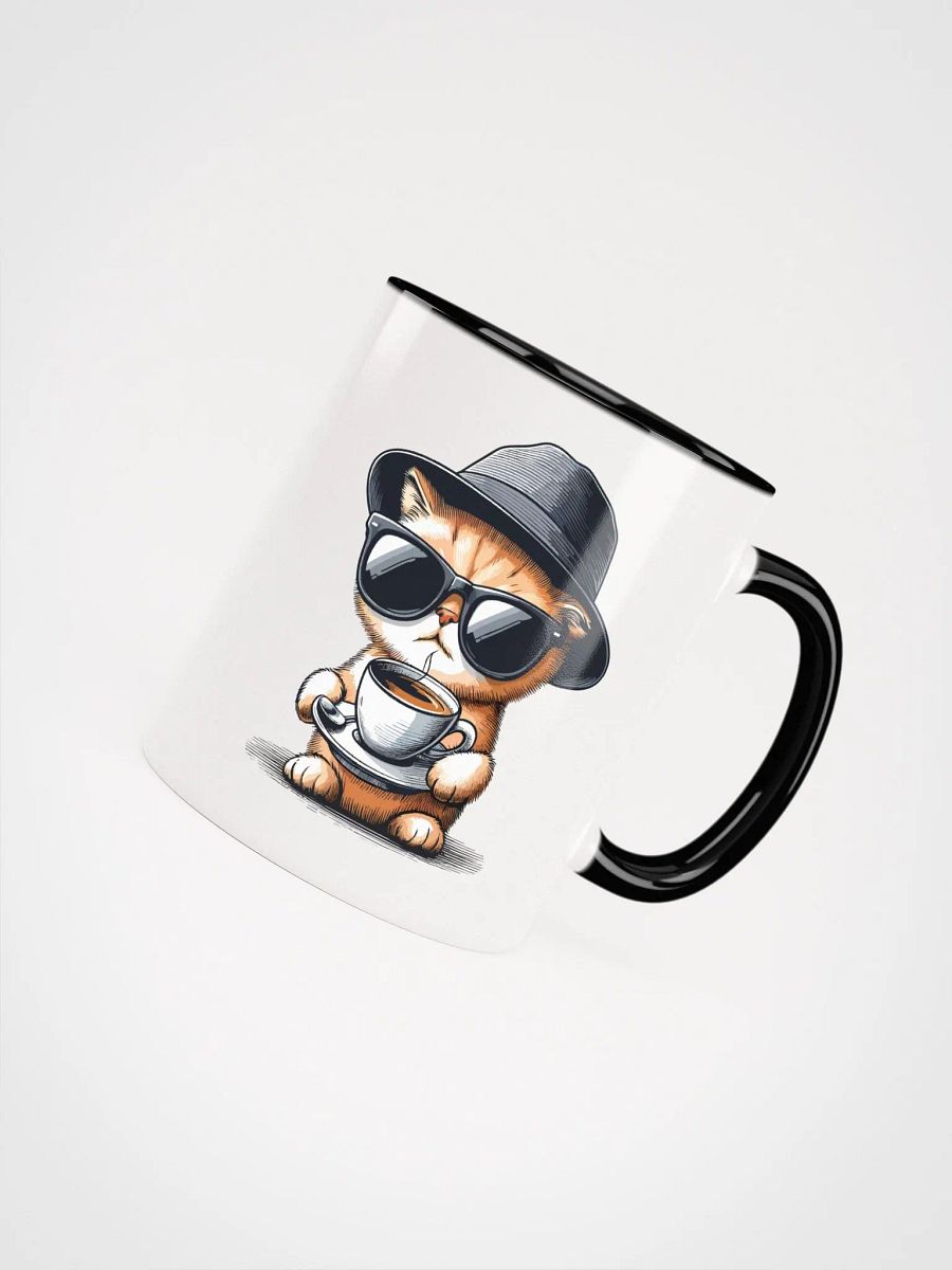 Detective Cat Mug with Color Inside product image (4)