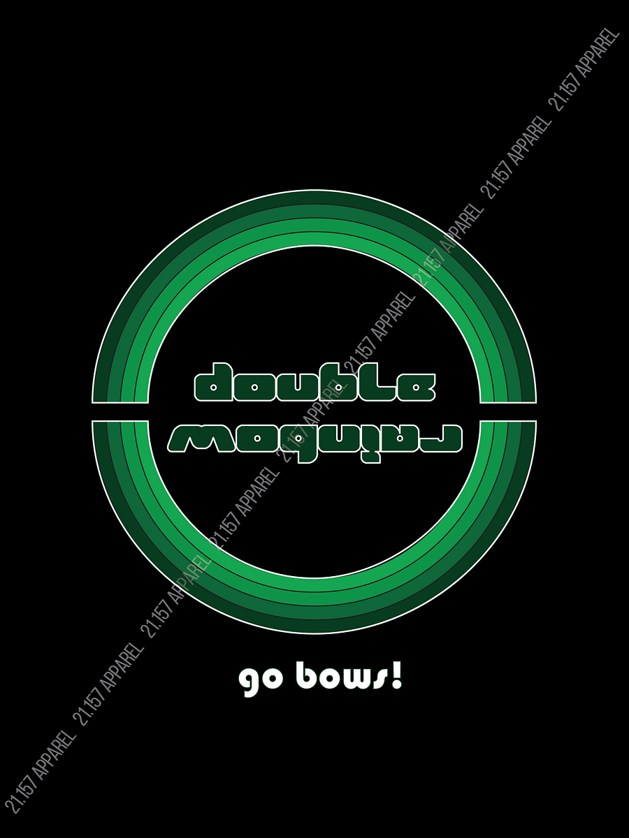 Double Rainbow (Greens), Go Bows! Shirt product image (5)