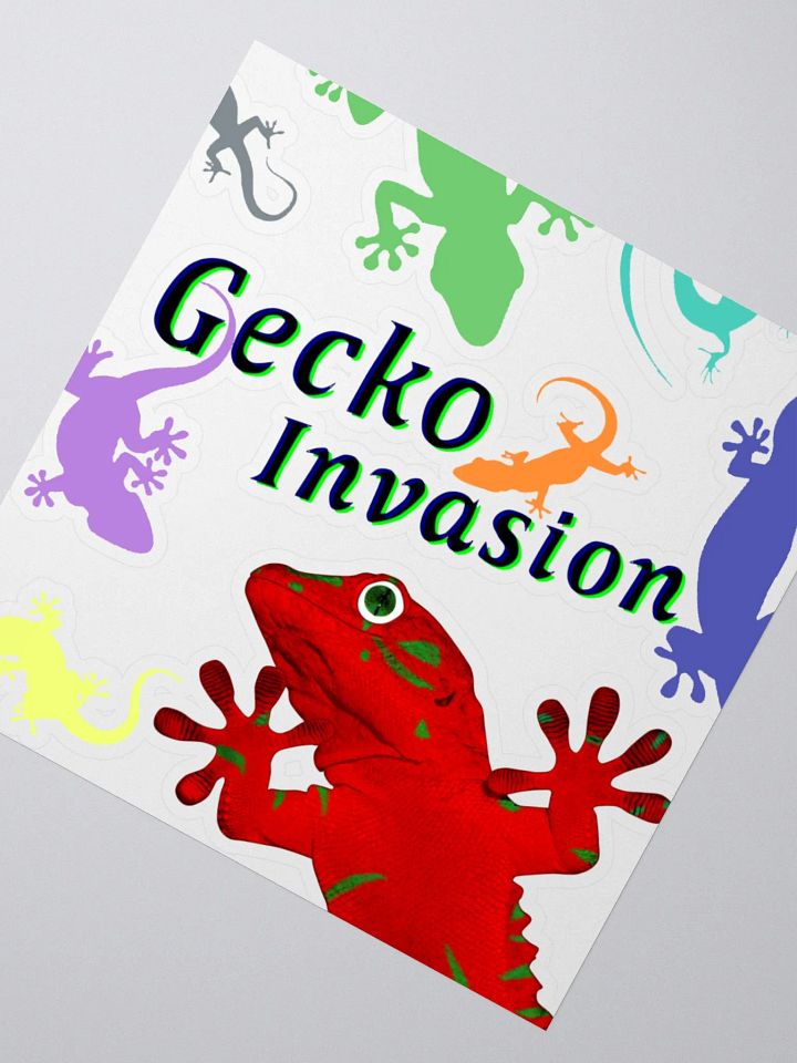 Gecko Invasion Sticker product image (2)