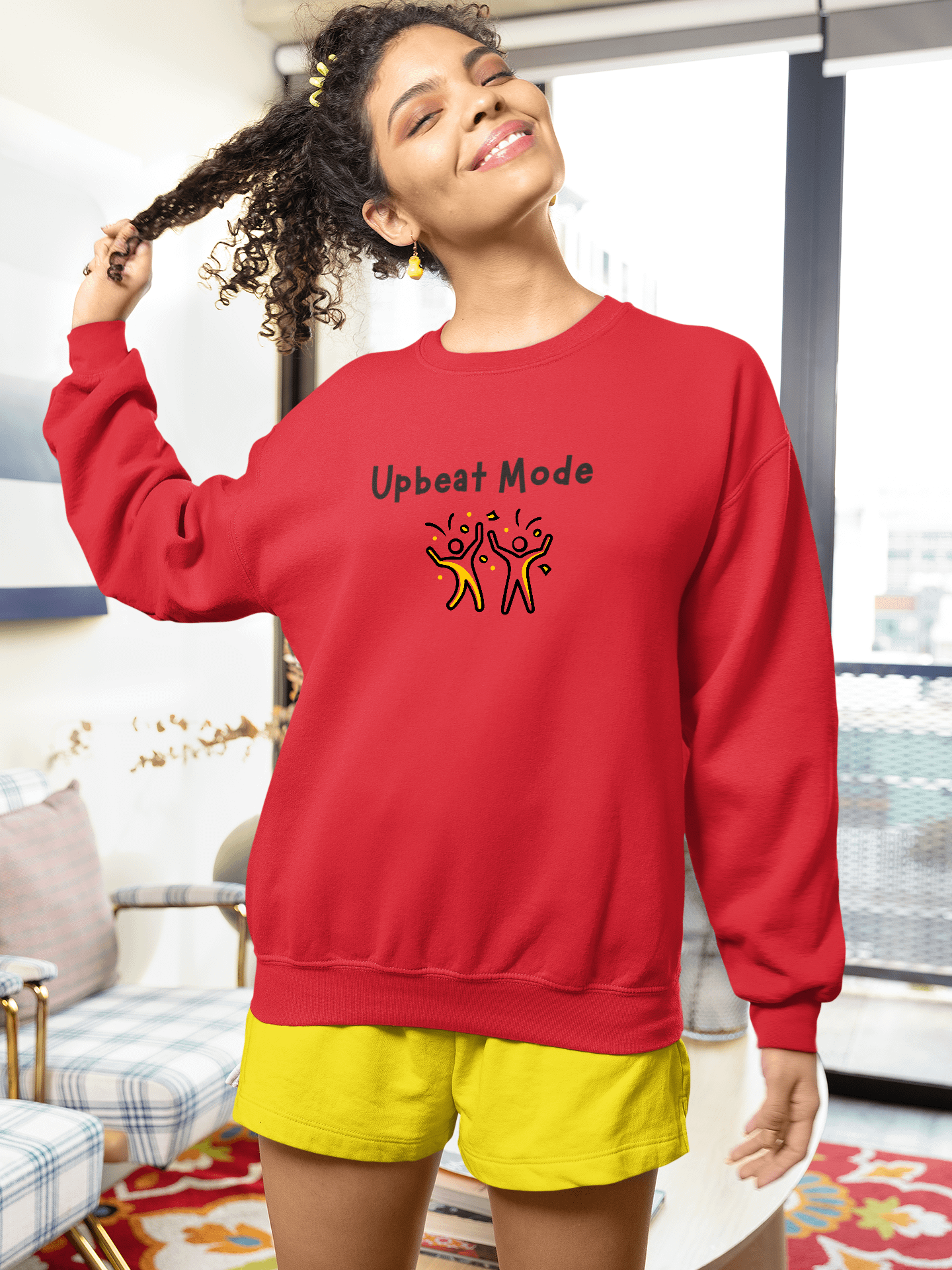 "Upbeat Mode" My Vibe Crewneck Sweatshirt product image (1)