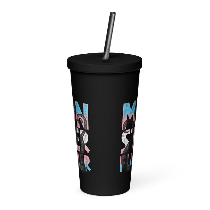 Monster F*cker Insulated Tumbler (Trans flag) product image (2)