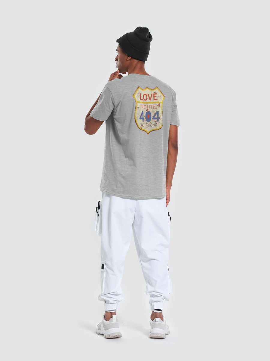 Love Route 404 Not Found Retro Style (Back Side) Gildan Unisex Softstyle T-Shirt product image (63)